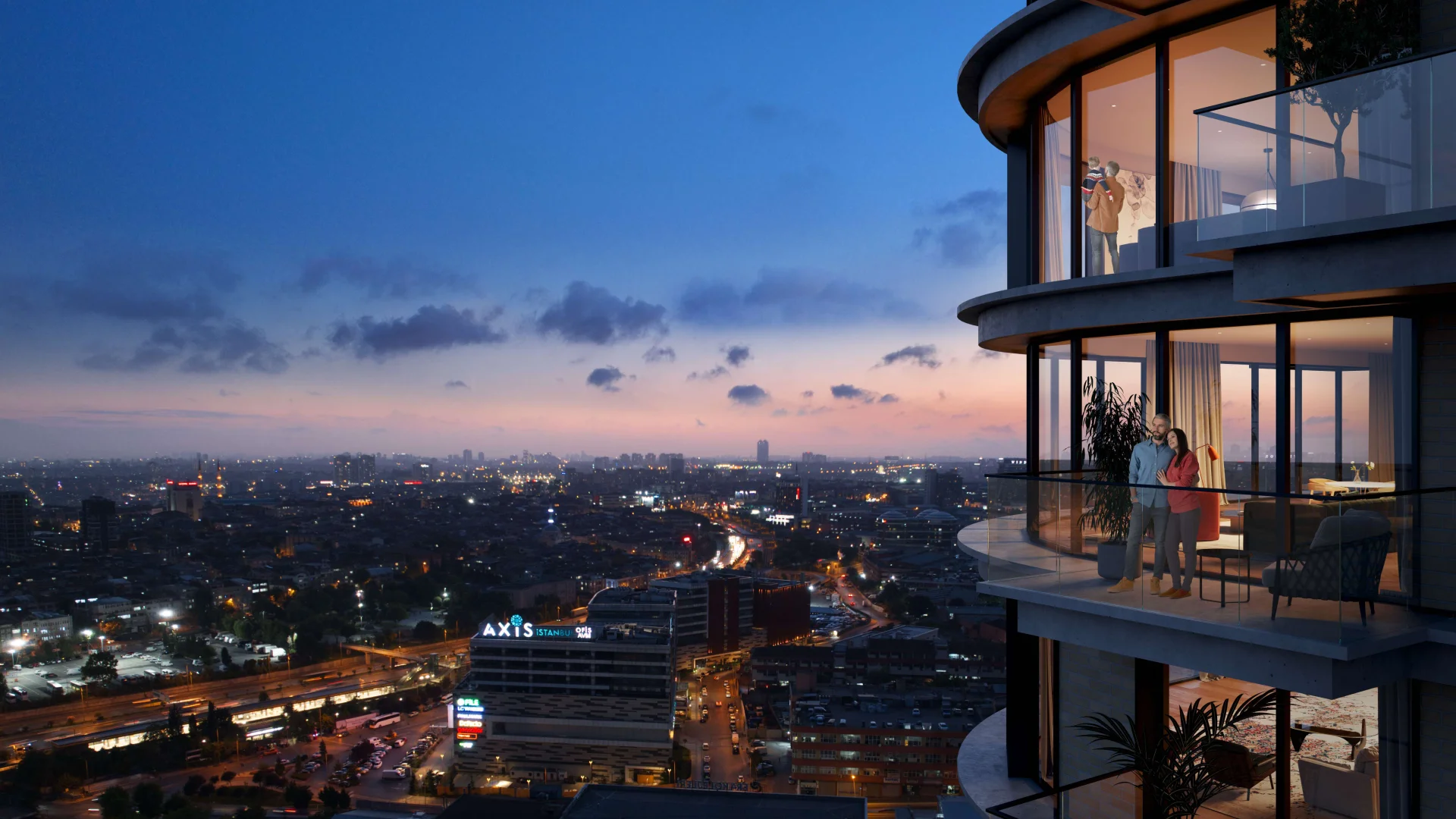 Современный комплекс у залива Халич - view