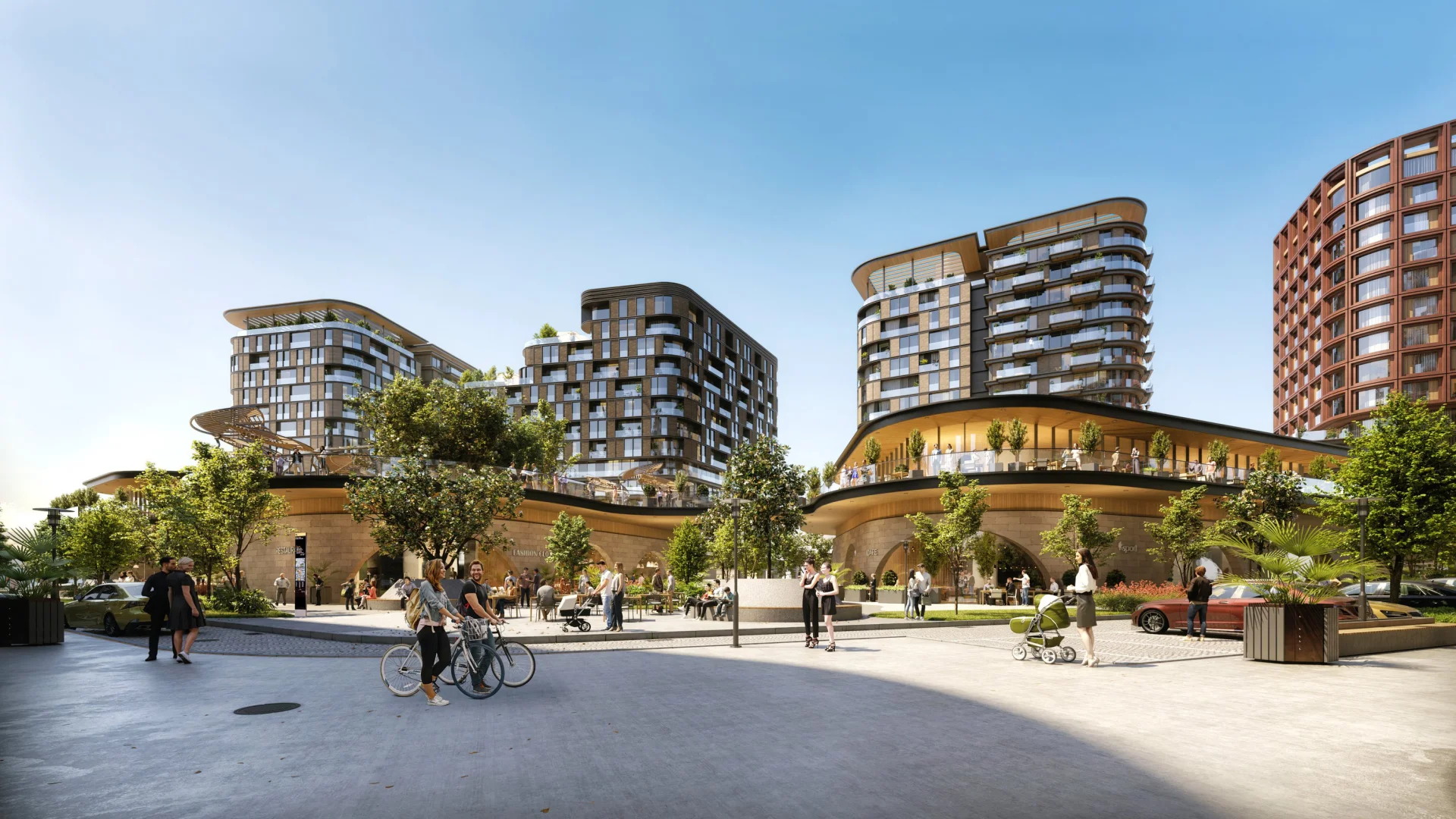 Современный комплекс у залива Халич - street