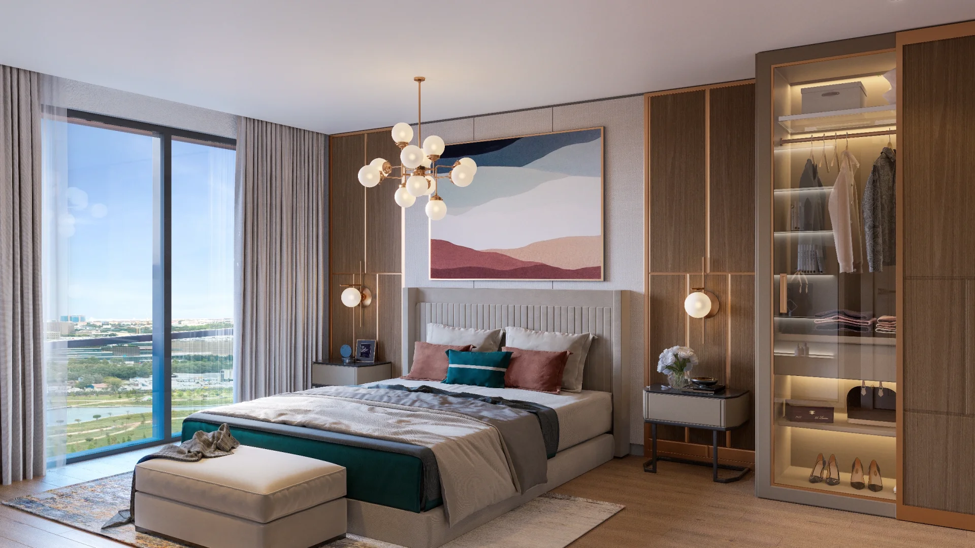 Современный комплекс в Зейтинбурну - bedroom