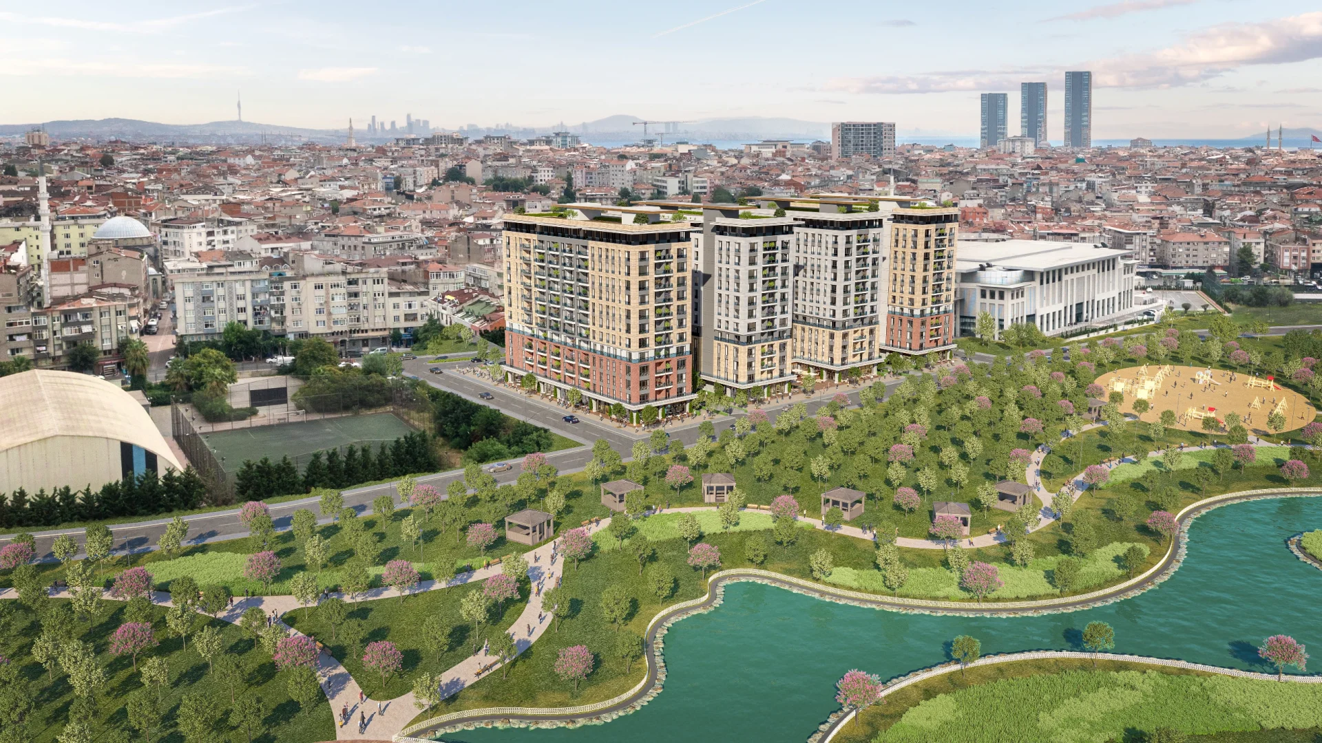 Современный комплекс в Зейтинбурну - view